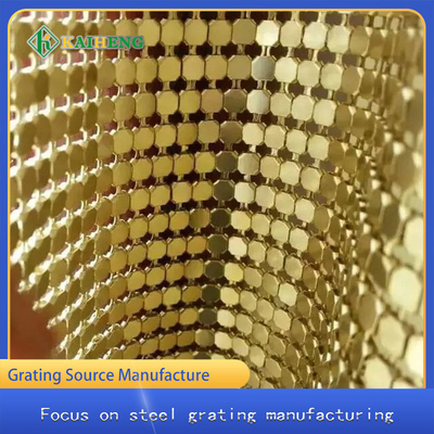 Gouden Zilveren Decoratieve Draad Mesh Metal Aluminum Chain Curtain