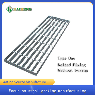 T1 Gelaste Grating van de Metaalbar Ladder 60mm van Tredeloopvlakken Dragende Barshoogte