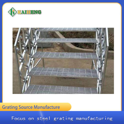 T1 Gelaste het Bevestigen van de Tredeloopvlakken van de Staalrooster Ladder 40mm Dragende Barshoogte