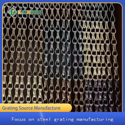 Decoratief Ring Aluminium Door Curtain Chain Mesh Customized