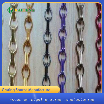 Decoratief Ring Aluminium Door Curtain Chain Mesh Customized