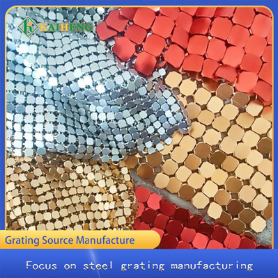 Gouden Zilveren Decoratieve Draad Mesh Metal Aluminum Chain Curtain