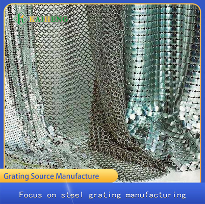 Gouden Zilveren Decoratieve Draad Mesh Metal Aluminum Chain Curtain